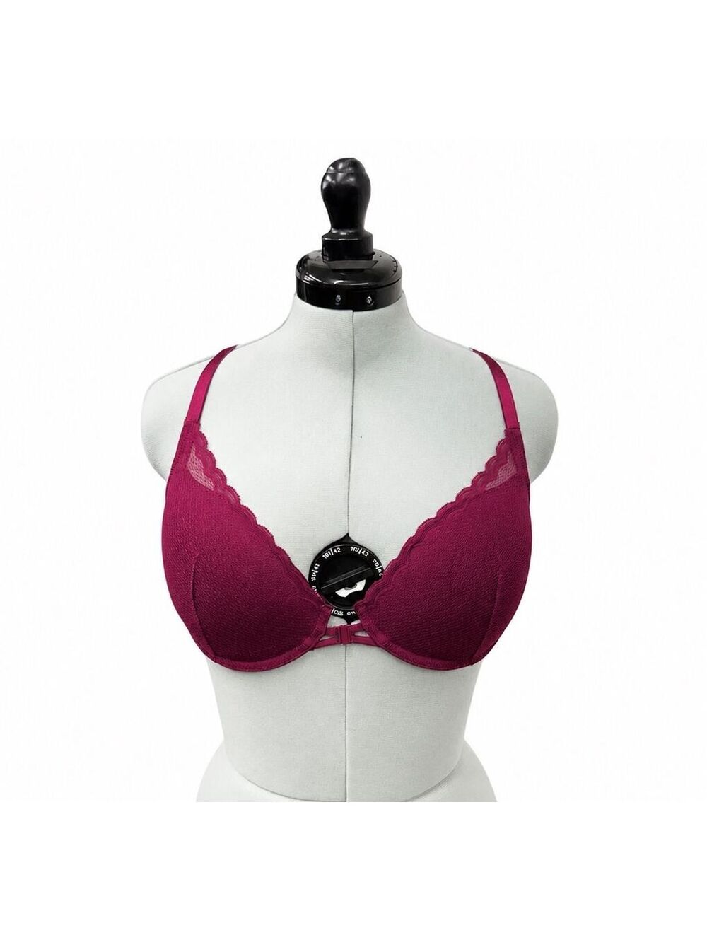 Auden Dark Pink Lightly Lined Demi Racerback Bra (34D)